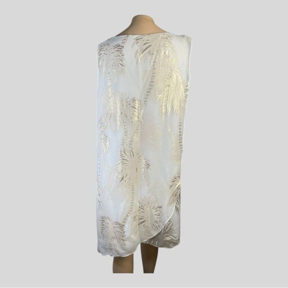 Lilly Pulitzer White Palm-Print Mini Dress - Picture 3 of 9